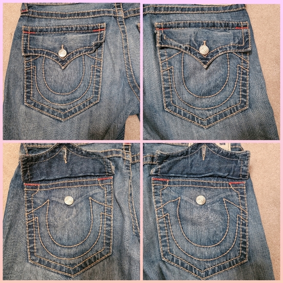 TRUE RELIGION Straight Natural Big T Men's Jean - Picture 6 of 12